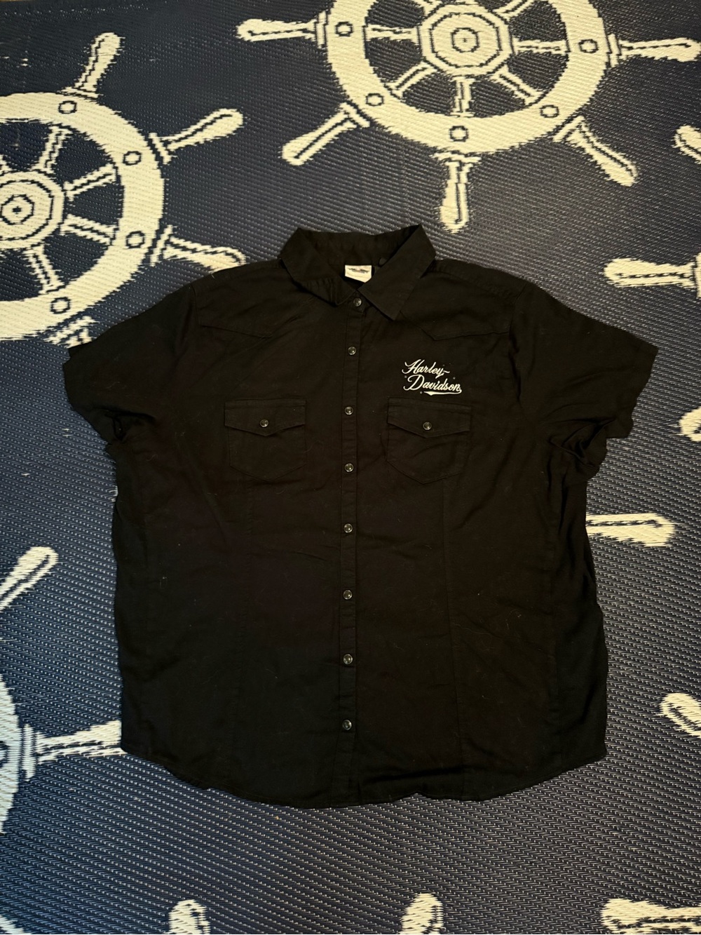Harley-Davidson women’s button up designer shirt size 2W